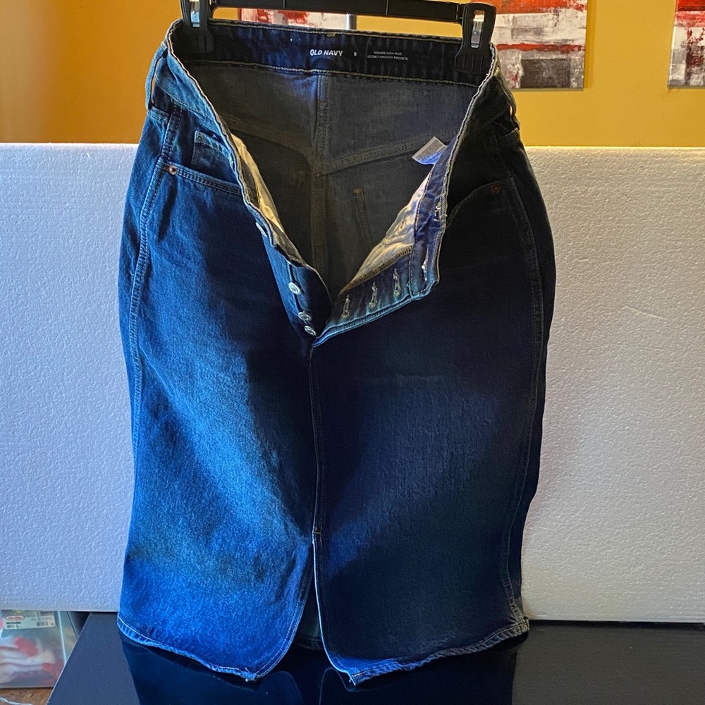 Old Navy Indigo Pencil Skirt